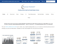 Tablet Screenshot of physiciannutrients.com